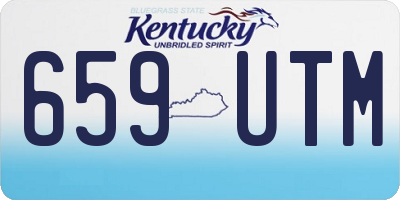 KY license plate 659UTM