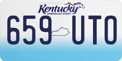 KY license plate 659UTO