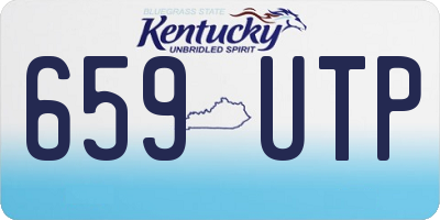 KY license plate 659UTP