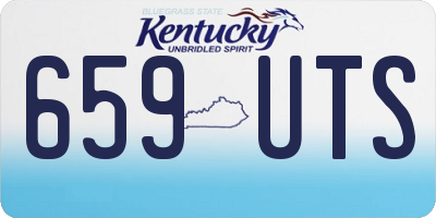 KY license plate 659UTS