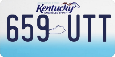 KY license plate 659UTT