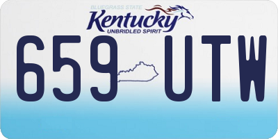 KY license plate 659UTW