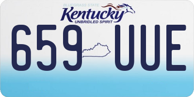 KY license plate 659UUE