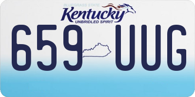 KY license plate 659UUG