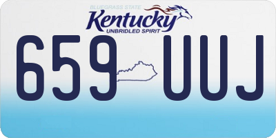 KY license plate 659UUJ