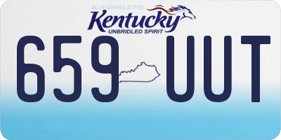 KY license plate 659UUT