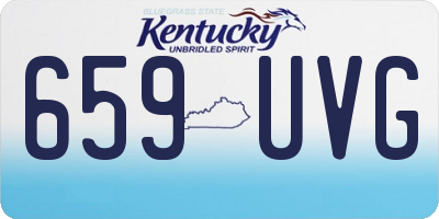 KY license plate 659UVG