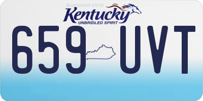 KY license plate 659UVT