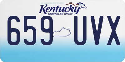 KY license plate 659UVX