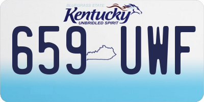 KY license plate 659UWF