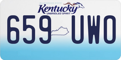 KY license plate 659UWO