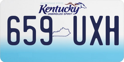 KY license plate 659UXH