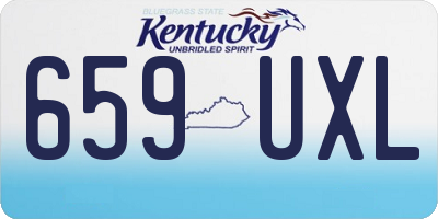 KY license plate 659UXL