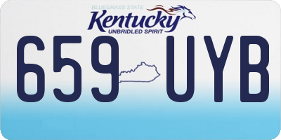 KY license plate 659UYB