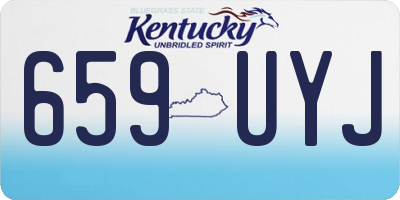 KY license plate 659UYJ