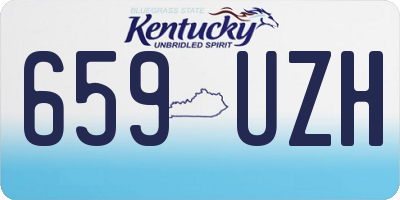 KY license plate 659UZH