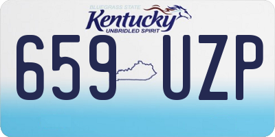 KY license plate 659UZP