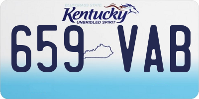 KY license plate 659VAB