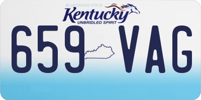 KY license plate 659VAG