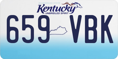 KY license plate 659VBK
