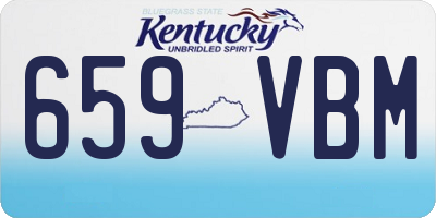 KY license plate 659VBM