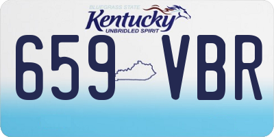 KY license plate 659VBR