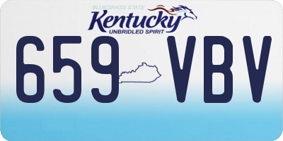 KY license plate 659VBV