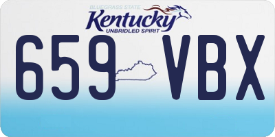 KY license plate 659VBX