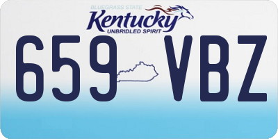 KY license plate 659VBZ