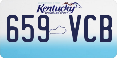 KY license plate 659VCB