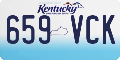 KY license plate 659VCK