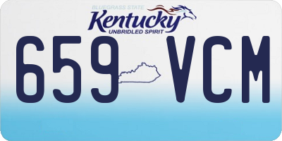 KY license plate 659VCM