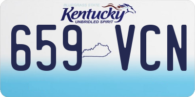 KY license plate 659VCN