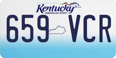 KY license plate 659VCR