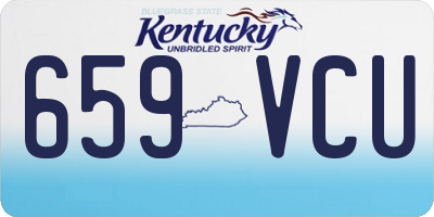 KY license plate 659VCU