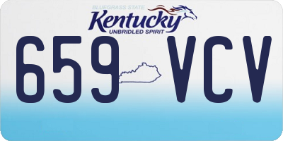 KY license plate 659VCV