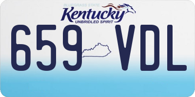 KY license plate 659VDL