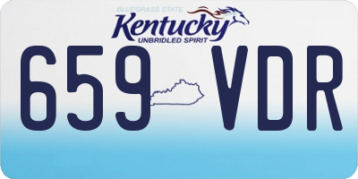 KY license plate 659VDR