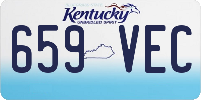 KY license plate 659VEC