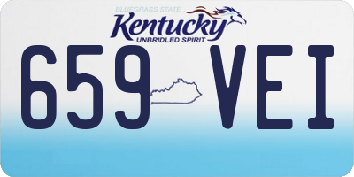 KY license plate 659VEI