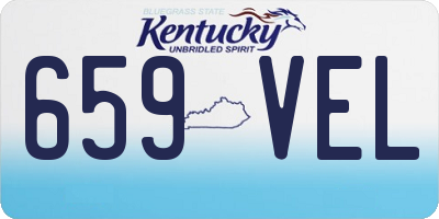 KY license plate 659VEL