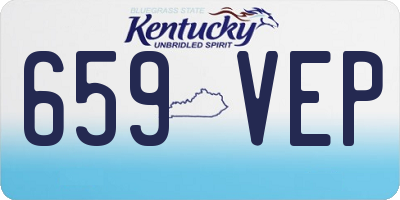 KY license plate 659VEP