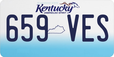 KY license plate 659VES