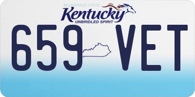 KY license plate 659VET