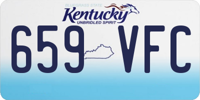 KY license plate 659VFC
