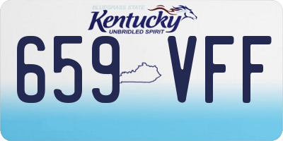 KY license plate 659VFF
