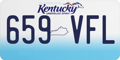 KY license plate 659VFL