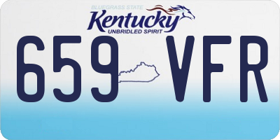 KY license plate 659VFR