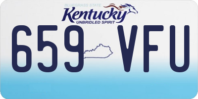 KY license plate 659VFU