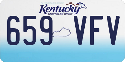 KY license plate 659VFV